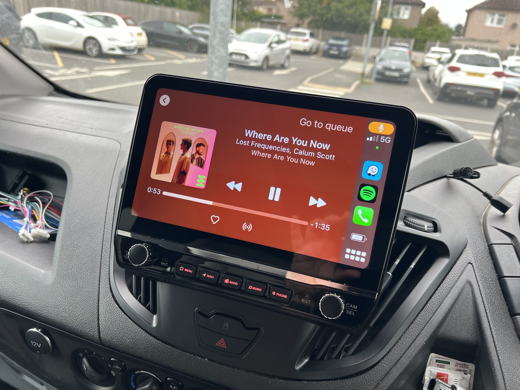 Ford Transit custom Android 13 Apple car play Android auto head unit
